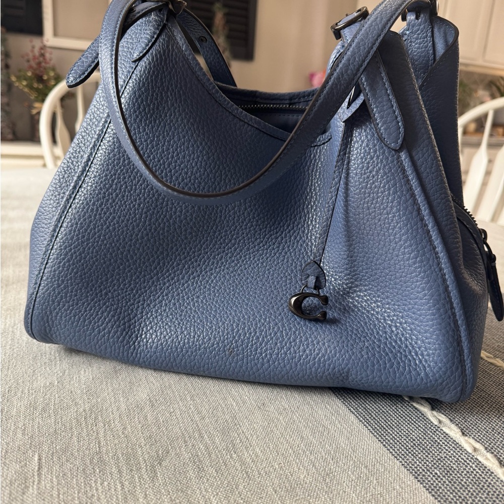 Blue Coach Leather Women's Bag